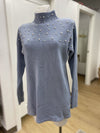 Melanie Lyne pearl detail sweater S