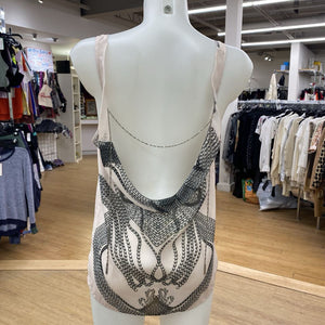 Diesel chain detail sheer top S