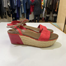 Load image into Gallery viewer, Cole Haan patent/suede espadrille platform sandals 6.5
