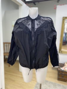 Zara lace/nylon light jacket XS