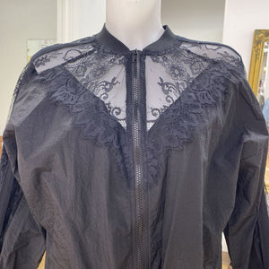 Zara lace/nylon light jacket XS