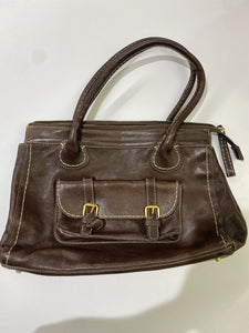 Roots leather tote
