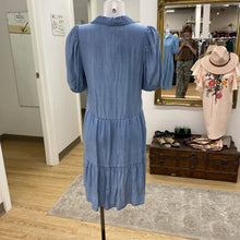 Load image into Gallery viewer, Saks fifth Ave tiered chambray dress NWT S
