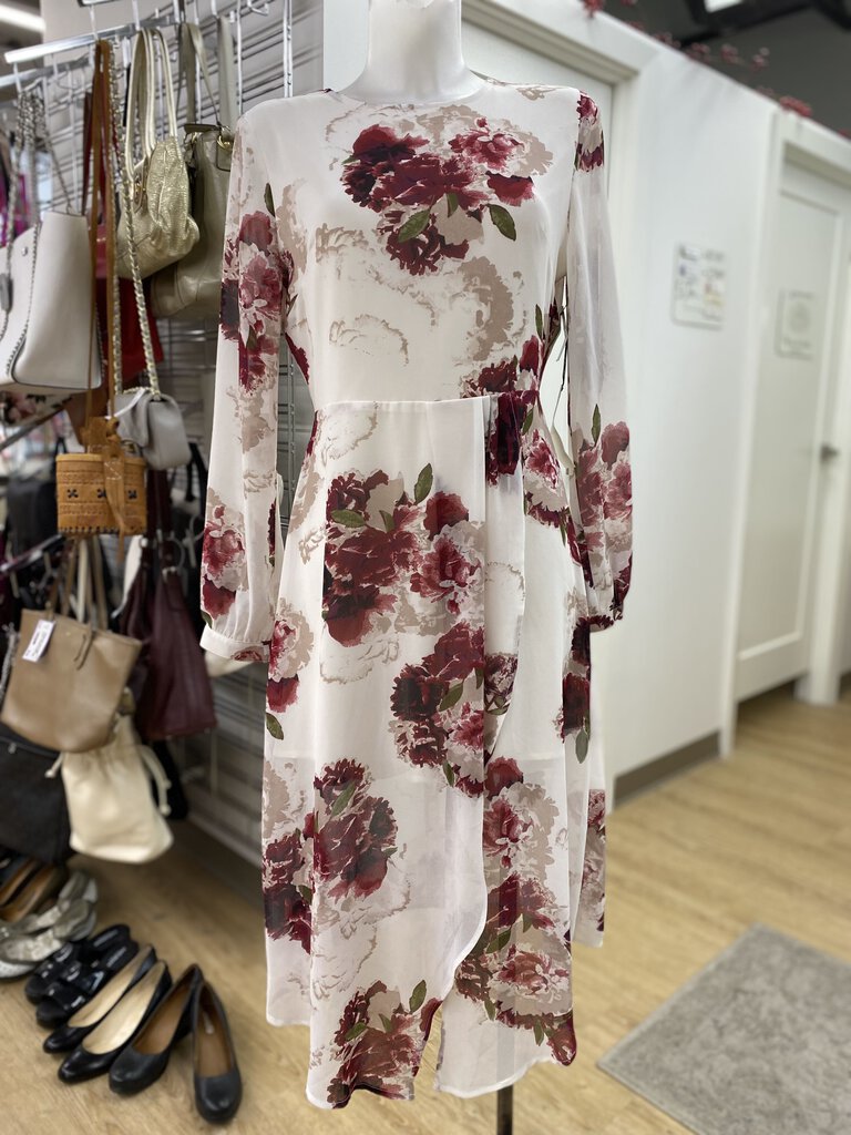 Leith semi lined floral dress NWT S