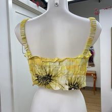Load image into Gallery viewer, H&amp;M sunflower crop top M
