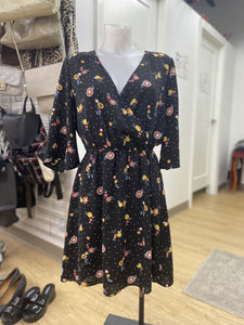 Twik/Simons floral/dots dress M