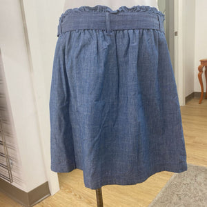 J Crew (outlet) lined chambray skirt L