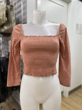 Load image into Gallery viewer, Twik/Simons smocked/eyelet top S
