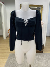 Load image into Gallery viewer, Abercrombie puff sleeves smocked top XS
