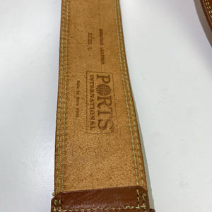 Ports International wide leather belt L