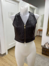 Load image into Gallery viewer, Holt Renfrew vintage leather vest 8 (fits small)

