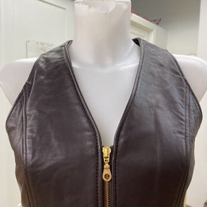 Holt Renfrew vintage leather vest 8 (fits small)