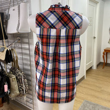 Load image into Gallery viewer, J Crew plaid sleeveless top 8
