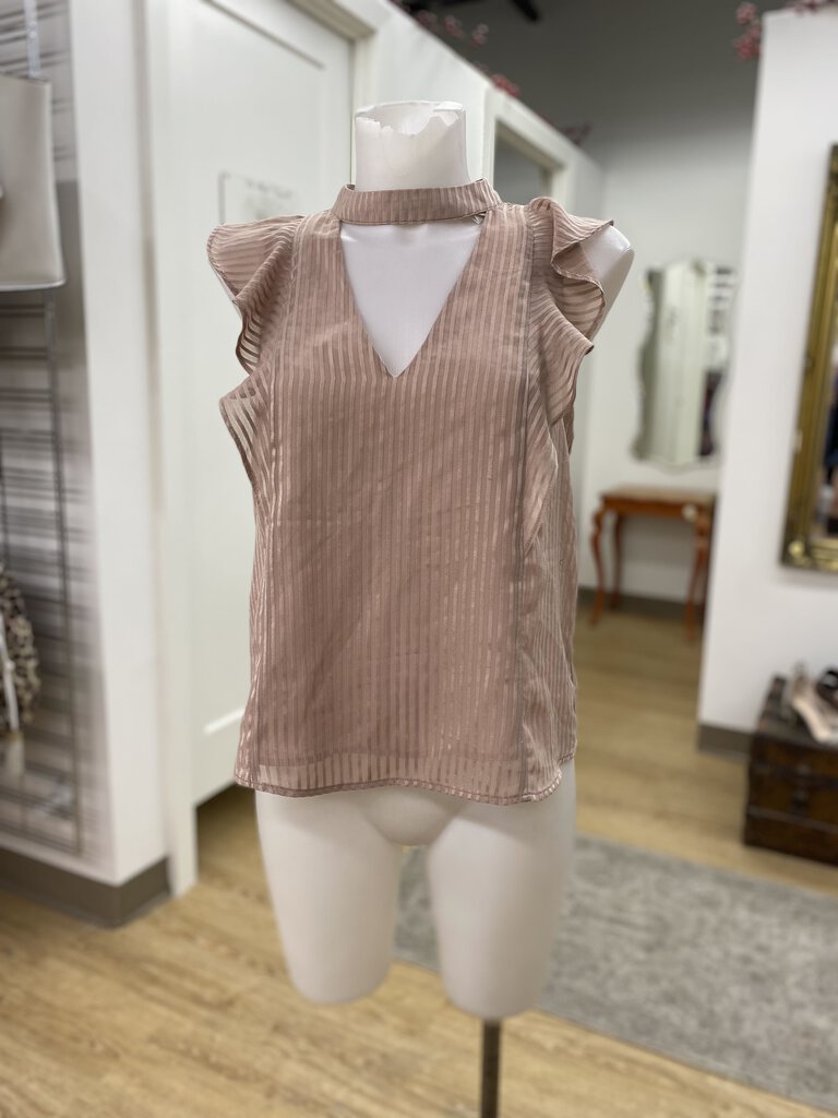 ASTR sheer stripes top NWT S