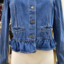 Load image into Gallery viewer, Gap ruffle edge jacket S

