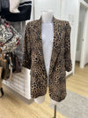 Zara leopard print blazer XS