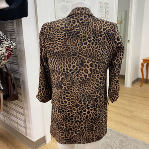 Zara leopard print blazer XS
