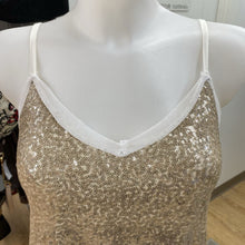 Load image into Gallery viewer, Angela Mara sequins/cotton cami M
