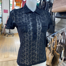 Load image into Gallery viewer, Sandra Angelozzi stretchy lace top S
