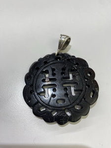 Black Buddha pendant