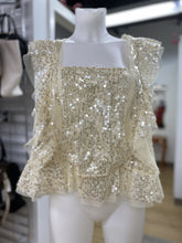 Load image into Gallery viewer, Anthropologie sequin top 1X
