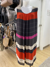 Load image into Gallery viewer, Linea Domani sheer striped overlay dress XL
