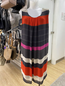 Linea Domani sheer striped overlay dress XL