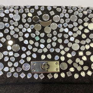 Malene Birger mirror mosaic tiles handbag