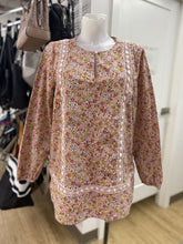 Load image into Gallery viewer, Lands End floral cotton tunic M

