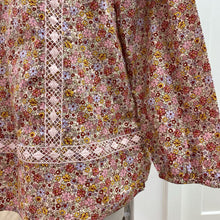 Load image into Gallery viewer, Lands End floral cotton tunic M
