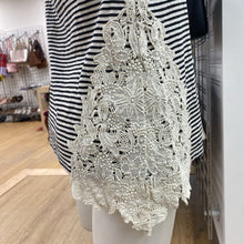 Load image into Gallery viewer, Meadow Rue striped/lace top XS
