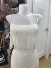 Load image into Gallery viewer, Babaton fringe crop top NWT XS
