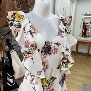 Leith floral dress NWT S