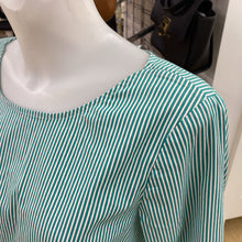 Load image into Gallery viewer, Talbots tie sleeves striped top M
