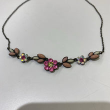 Load image into Gallery viewer, Les Nereides floral necklace/studs set
