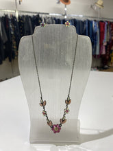 Load image into Gallery viewer, Les Nereides floral necklace/studs set
