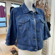 Load image into Gallery viewer, Ann Taylor denim jacket L
