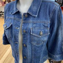 Load image into Gallery viewer, Ann Taylor denim jacket L
