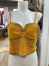 Load image into Gallery viewer, Ichi crochet crop top NWT M/L
