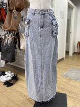 Load image into Gallery viewer, Monique denim maxi skirt NWT M
