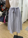 Talbots striped linen/cotton skirt Sp