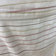 Load image into Gallery viewer, Ann Taylor metallic stripes linen/cotton skirt 10p
