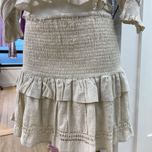 Load image into Gallery viewer, Spell &amp; The Gypsy Collective smocked cotton/linen top/skirt M
