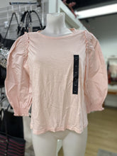 Load image into Gallery viewer, Banana Republic (outlet) cotton puff sleeve top NWT M
