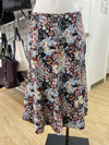 Jones New York lined floral silk skirt 6p