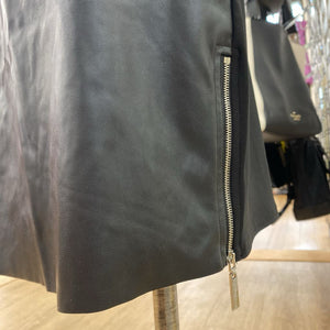 Sympli pleather front mini skirt 10