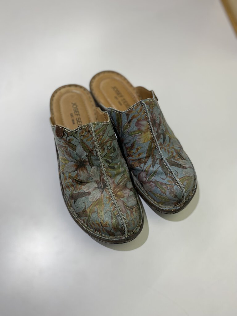 Josef Seibel floral clogs 37