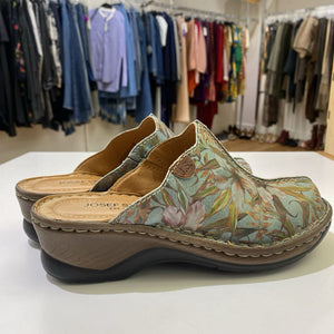 Josef Seibel floral clogs 37