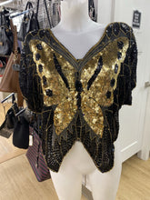 Load image into Gallery viewer, French Look Sequin vintage top OS

