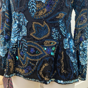 Oleg Cassini Sequin top 8